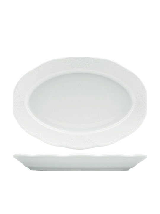 Ionia Olympia Servierplatten und Schüsseln Untiefe Oval 28cm 12 Stück