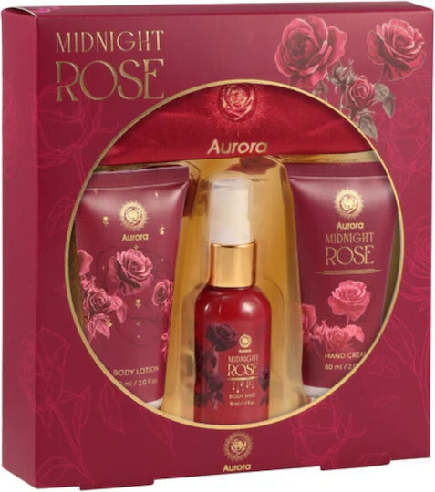 Aurora Natural Midnight Rose Hautpflege-Set 4 Stück
