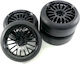 Absima 1:10 Drift Wheel Set "" Pimp"" Black 4 Absima