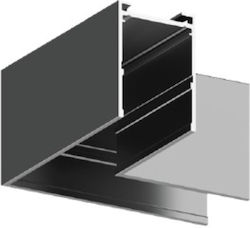 Inlight Σύνδεσμος Γωνία Μαγνητική Ράγα 220v Μαύρη Απόχρωση Tcm2002