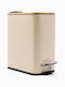 TnS Bamboo Slim Bamboo Καλαθάκι Μπάνιου Soft Close 5lt Μπεζ