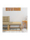 Wooden Garden Stool Cube for Outdoor Use with Cushion White