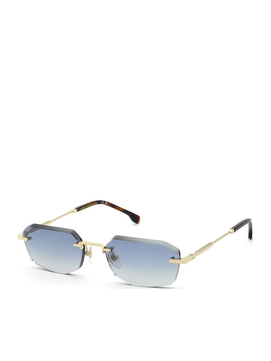 Lozza Unisex Sunglasses With Rose Gold Frame And Light Blue Gradient Lens SL2459 0300