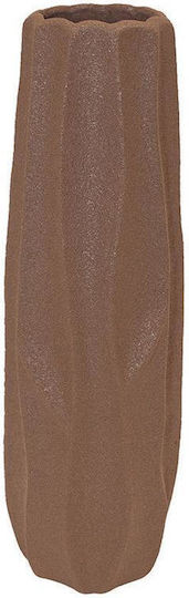 Andrea House Dekorative Keramikvase Nantes Braune Größe 15xH49cm