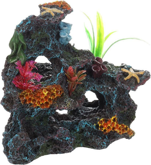Aquarium Decoration Flamingo Multicolored Reef 17x10.5x15 Cm