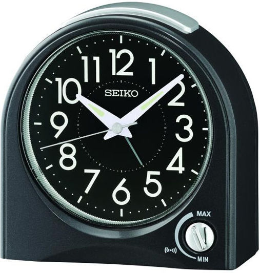 Seiko Silent Tabletop Clock with Indicators with Alarm Clock QHE204K