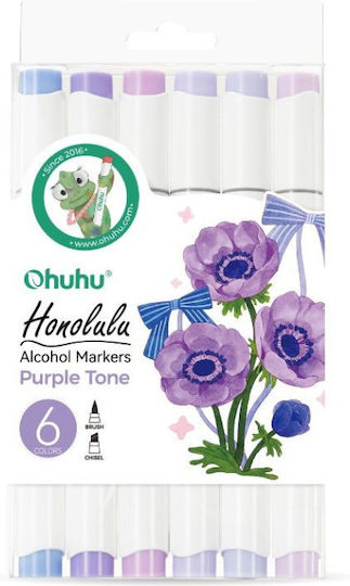 Ohuhu Honolulu Brush & Chisel 12 Drawing Markers