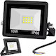 Verk Group Proiector LED Etanș 10W Alb Rece 6000K IP66