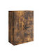 Smoked Oak Wood 66x34.5x90cm