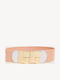 Wide Elastic Women's Belt Pink