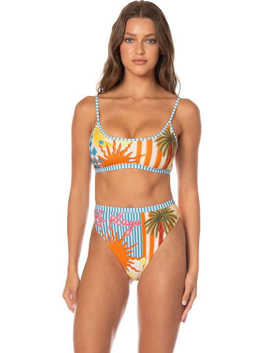 Maaji Bikini Set Sports Bra Blue