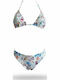 Set Bikini Dreieck mit Abnehmbarer Verstärkung Weiß