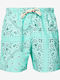 Caprese Ανδρικό Μαγιό Σορτς Turquoise με Σχέδια