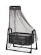 SteweHome Cradle with Mattress and Wheels Black