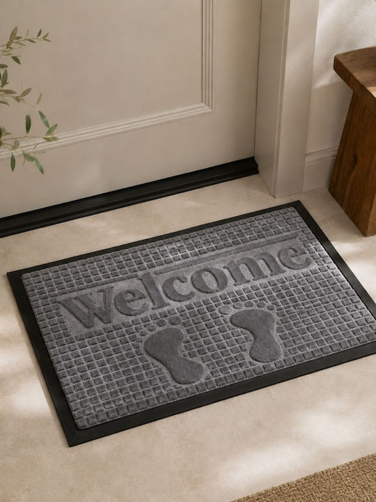 My Home Luxury Doormat Welcome Gray 40x60cm