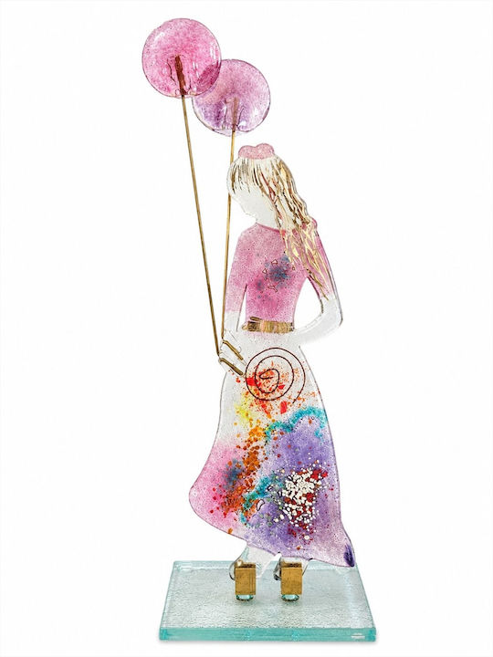 La Belle Maison Decorative Figure Made of Glass D2051 13.5x11x42cm