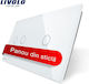 Livolo Вграден Двоен Сензорен Стенен Прекъсвач с Рамка