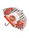 Cerda Kids Umbrella Curved Handle Red