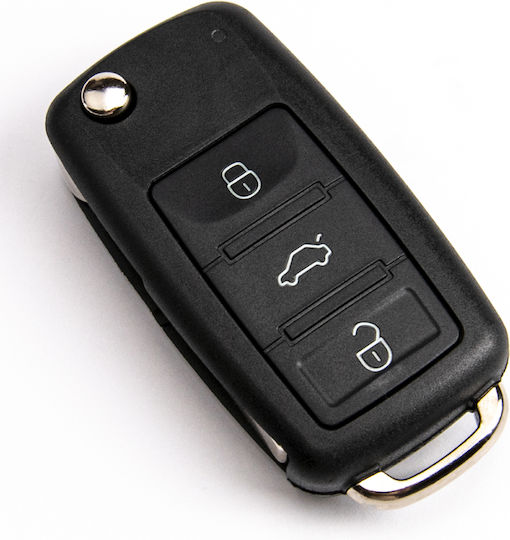 Foldable Key Shell Vw Touareg Phaeton 3 Buttons