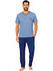 Cool Summer Men's Pyjama Light Blue