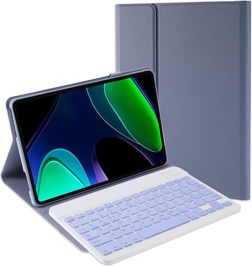 Θήκη Πληκτρολόγιο Jeloyutek Xiaomi Pad 6 11 Ιντσών Μοβ