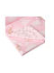 Markadoro Velvet Nursery Swaddling Baby Blanket Pink with Animal 100x75cm
