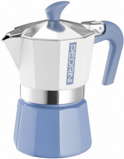 Pedrini Mymoka Electric Stovetop Espresso Pot Blue