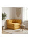 Bean Bag Sofa Waterproof Yellow 70x70x54cm
