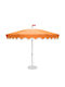 Square Aluminum Garden Parasol Pensol Orange 3.5x3.5m