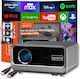 Zenwire G60 Projector DLP Full HD Λάμπας LED με Wi-Fi και Ενσωματωμένα Ηχεία