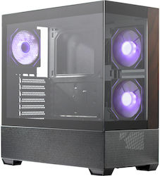 CoolerMaster Master Elite 690 Gaming Midi Tower Кутия За Компютър Със Страничен Прозорец И ARGB Осветление Черна CoolerMaster Master Elite 690 Gaming Midi Tower Кутия За Компютър Със Страничен Прозорец И ARGB Осветление Черна