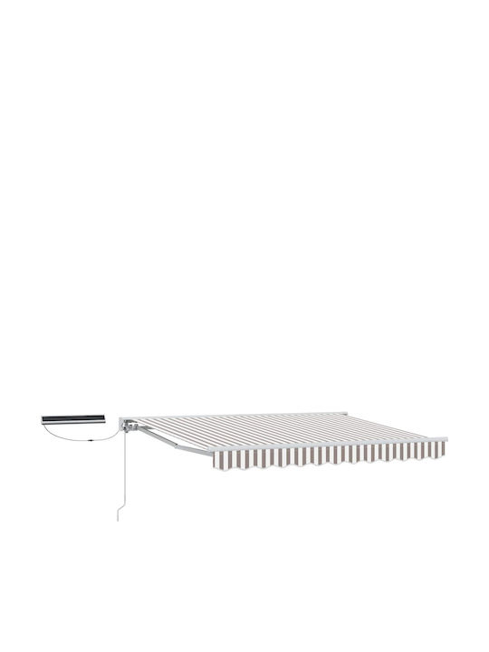 vidaXL Terrasse Zelt Grau 3x2.5m