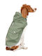Lalazoo Waterproof Green Dog Coat With Back Length 45 cm