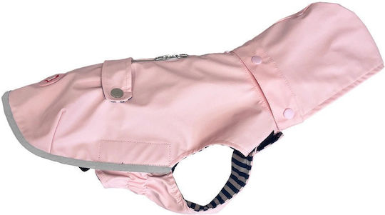 Lalazoo Hundemäntel Wasserdicht Rosa mit Rückenlänge 60 cm