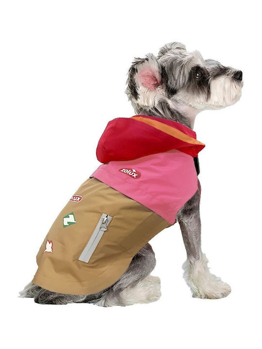 Lalazoo Dog Coat Waterproof Pink With Back Length 50 cm