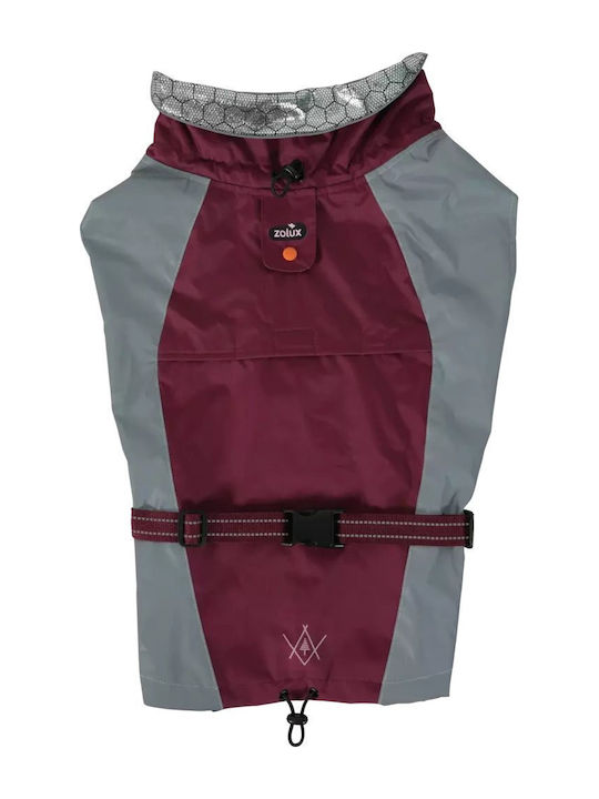 Zolux Dog Coat Windproof Red With Back Length 50 cm