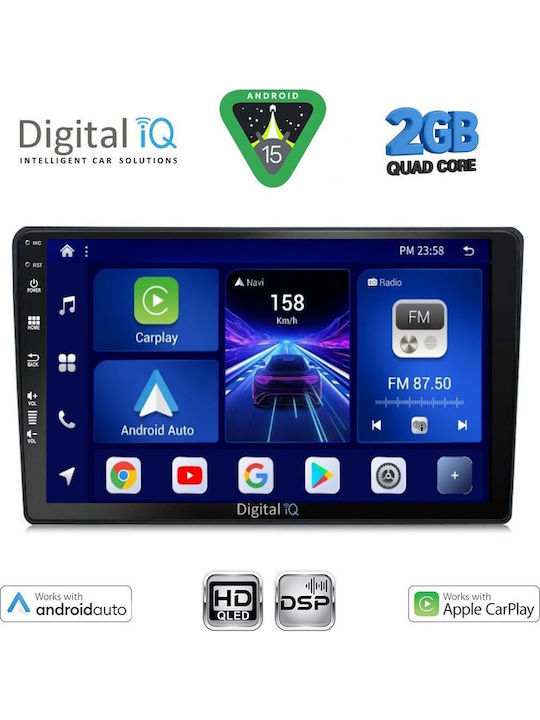 Digital IQ Автомобилна Аудио Система За Mazda 2 2002-2007 Bluetooth USB WiFi GPS Apple CarPlay С Touch Screen 9"