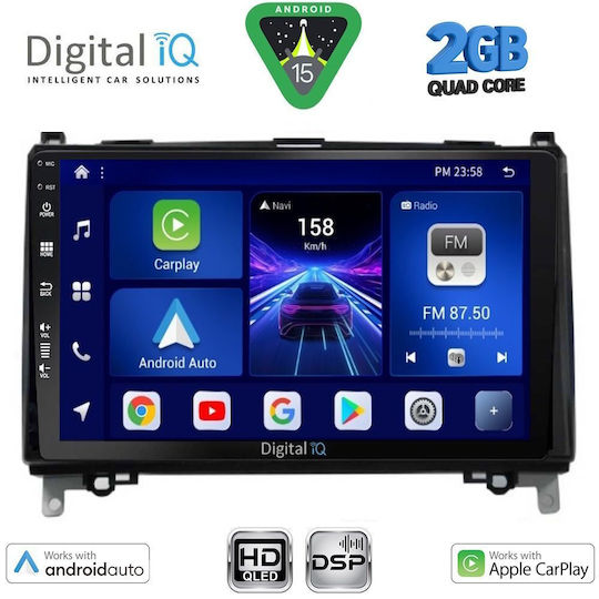Digital IQ Car Audio System for Mercedes-Benz Sprinter Vito 2007-2020 with Touch Screen 9" Digital IQ BXC 3400 CPAA