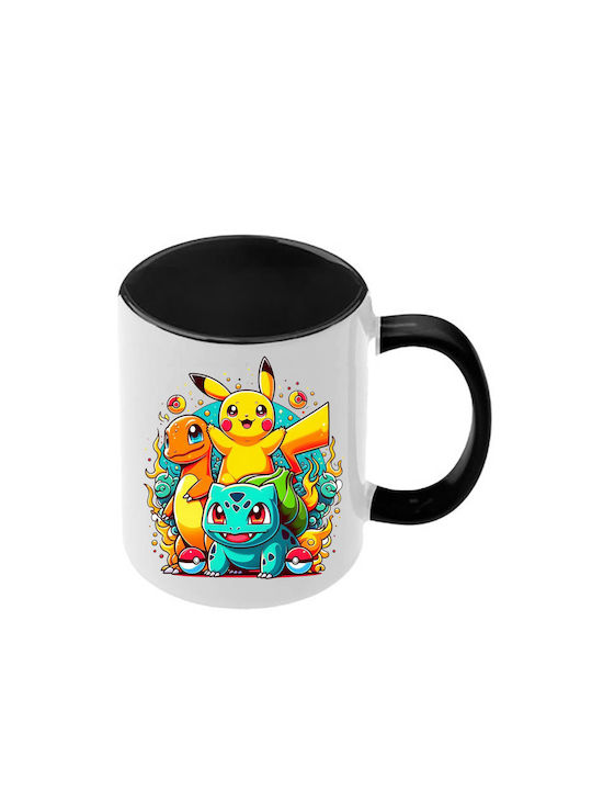 Κούπα Pokemon Μαύρη Λαβή Εσωτερικό
