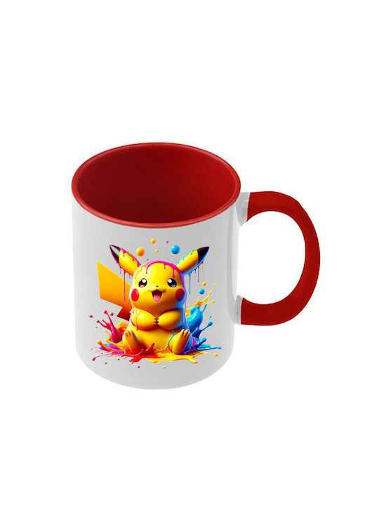 Κούπα Pokemon Κόκκινη Λαβή Εσωτερικό
