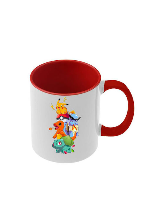 Κούπα Pokemon Κόκκινη Λαβή Εσωτερικό