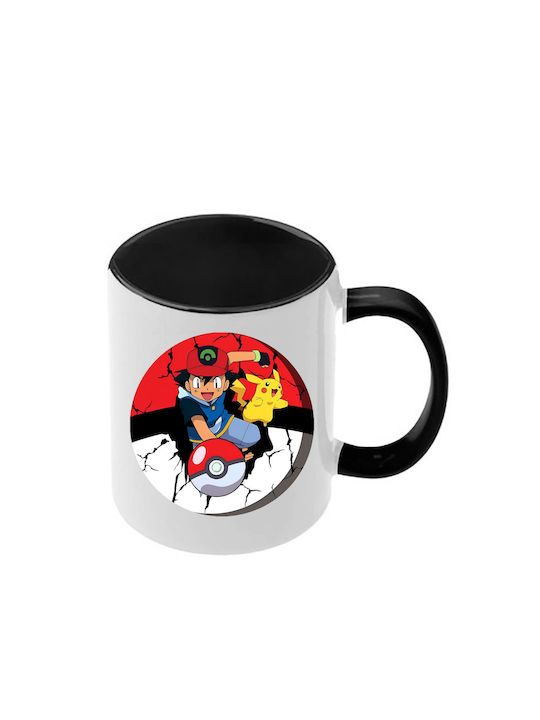 Κούπα Pokemon Μαύρη Λαβή Εσωτερικό