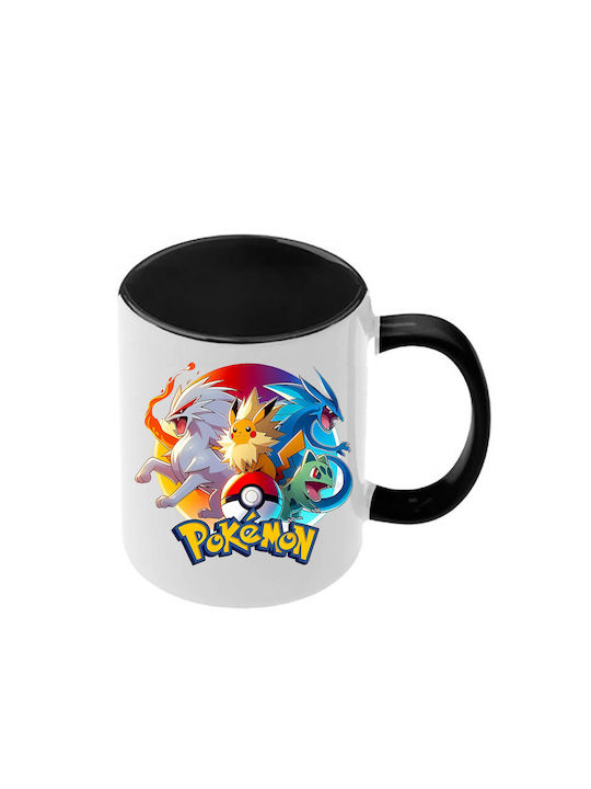 Κούπα Pokemon Μαύρη Λαβή Εσωτερικό