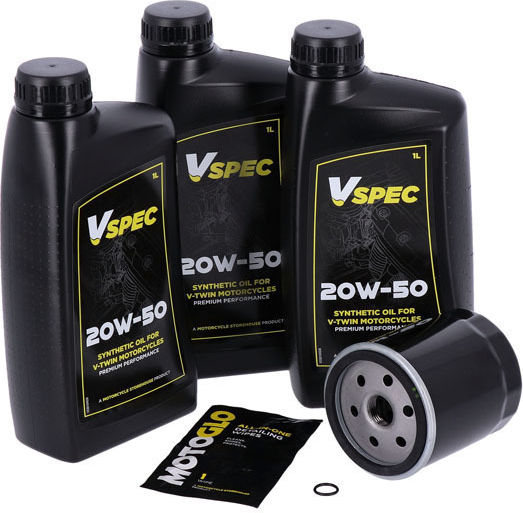 V-spec Κιτ Σέρβις Λαδιών Κινητήρα Συνθετικά 20w50 3 Lt Φίλτρο Λαδιού O-ring Engine Oil Service Kit 20w50 Synthetic