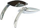 MCS 65 Up Motorcycle Mirrors 2 Pieces Silver