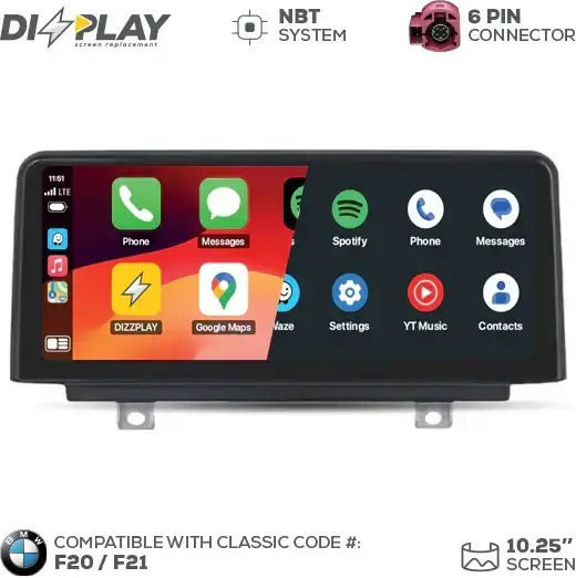 ZZ2 Автомобилна Аудио Система за BMW Серия 2 2013–2015 (Bluetooth/USB/Wi-Fi/GPS/Apple CarPlay/Android Auto)