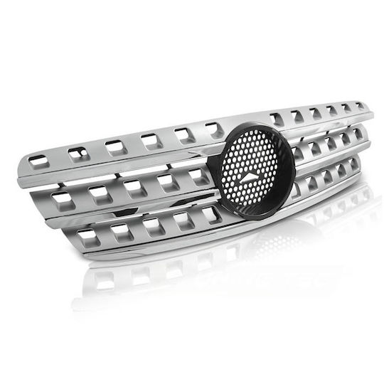 Mask Mercedes-Benz ML-Class W163 98-05 Look W164 Silver Chrome 1 Piece