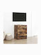 vidaXL TV-Ständer Rauchfurnier M40xP35xH54cm