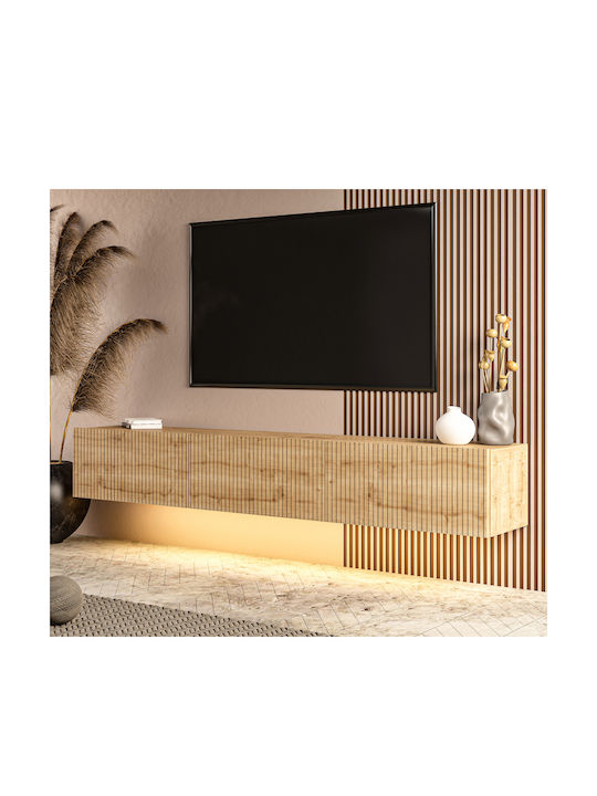 TV-Ständer mit LED-Beleuchtung Braune M180xT31xH28cm