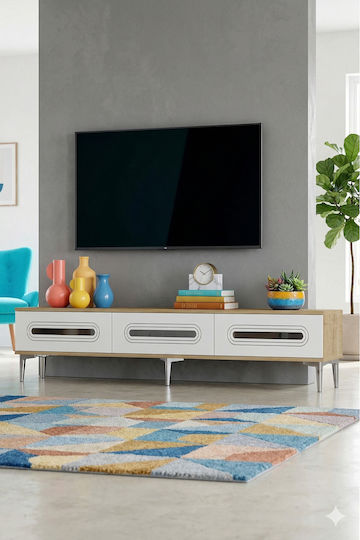 Έπιπλο Τηλεόρασης Καφέ Μ180xΠ30xΥ41cm
